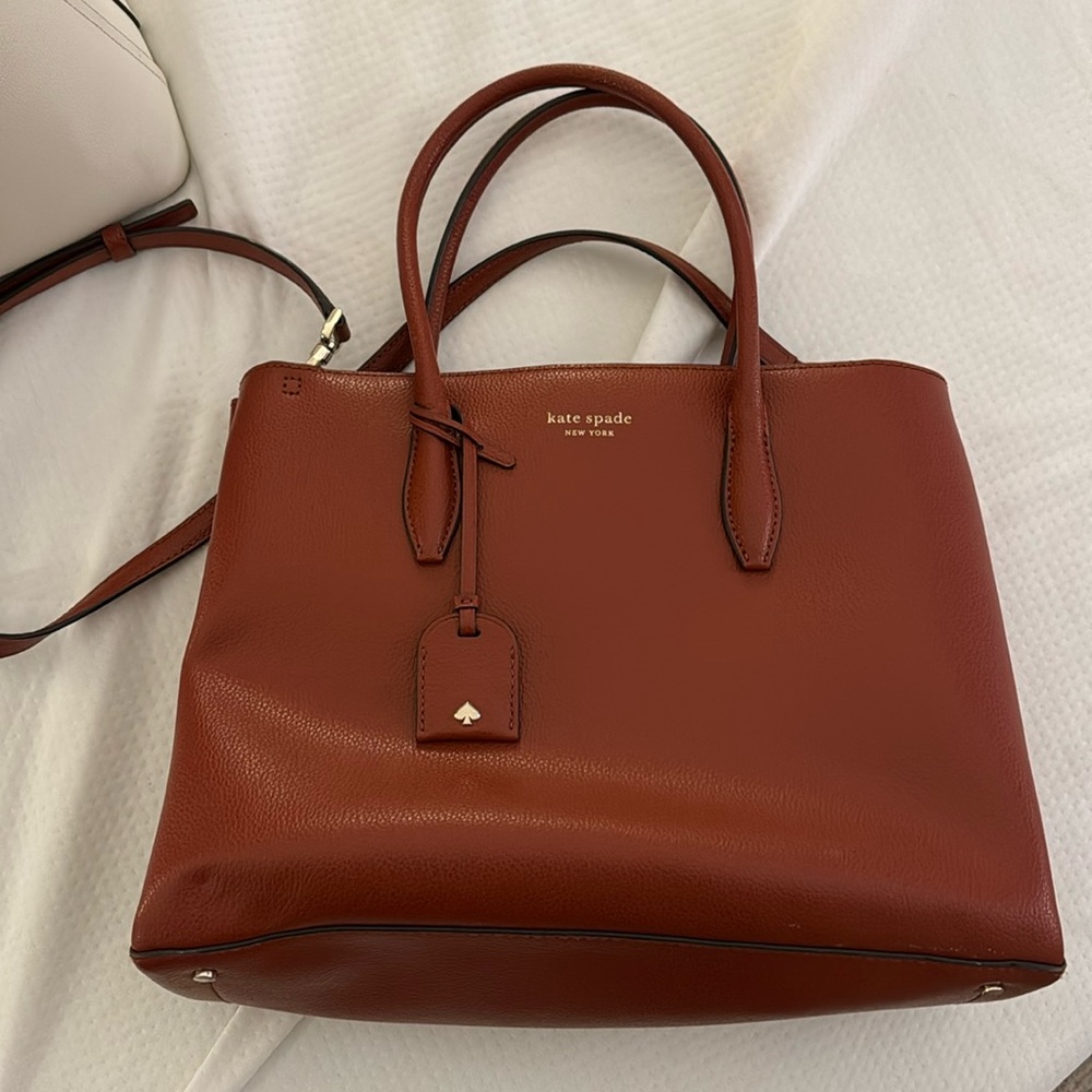 Kate Spade Medium Zip Satchel - Red Orangr